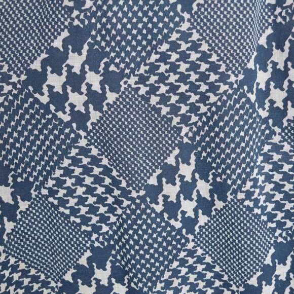 vintage 70s maxi dress boho hippie cottagecore prairie long navy smocked XS S - Picture 5 of 11